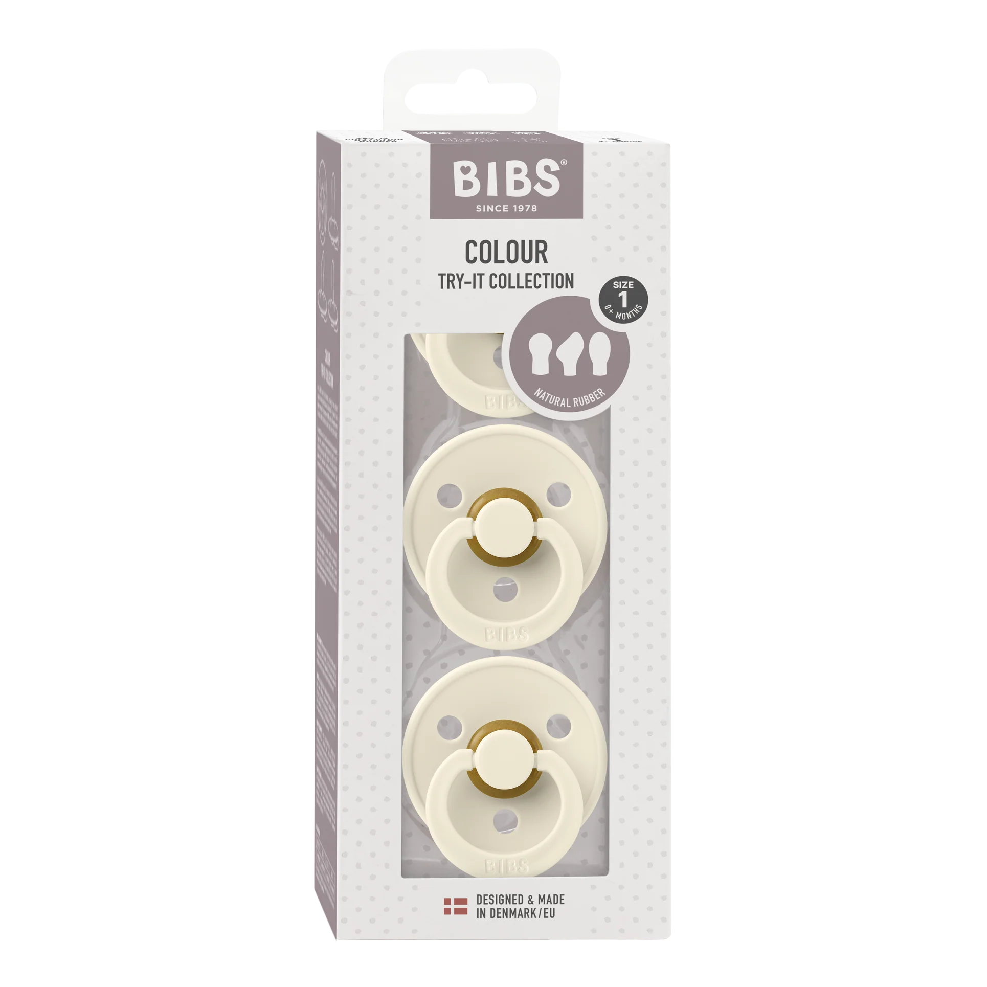 Colour Pacifier Try-It 3 Pack - Ivory - Image 2