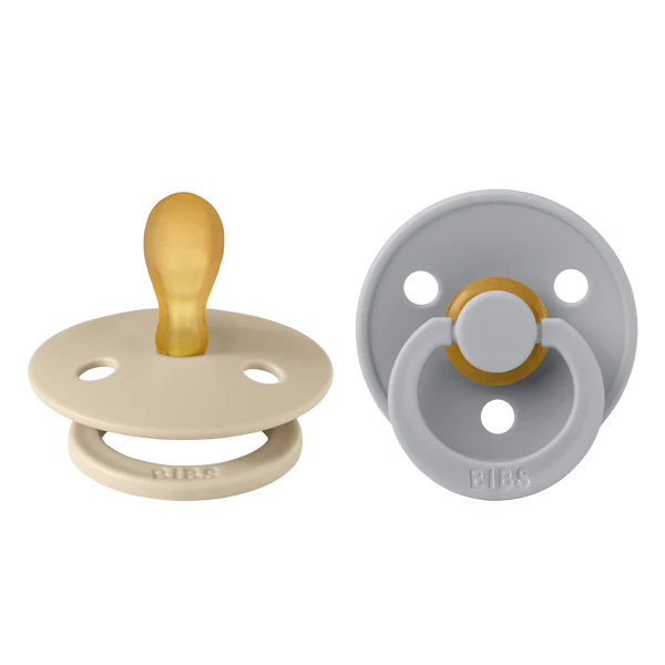 Colour Symmetrical Pacifier 2 Pack - Vanilla/Cloud