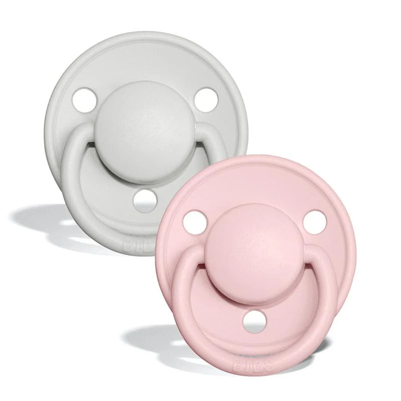 De Lux Silicone Pacifier 2 Pack - Haze/Blossom