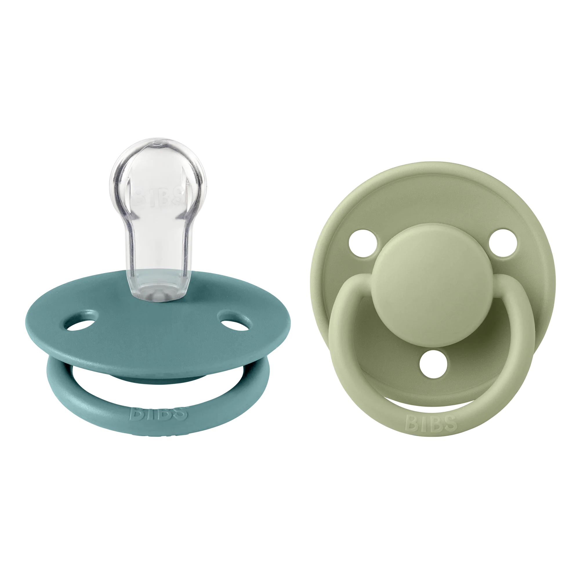 De Lux Silicone Pacifier 2 Pack - Island Sea/Sage