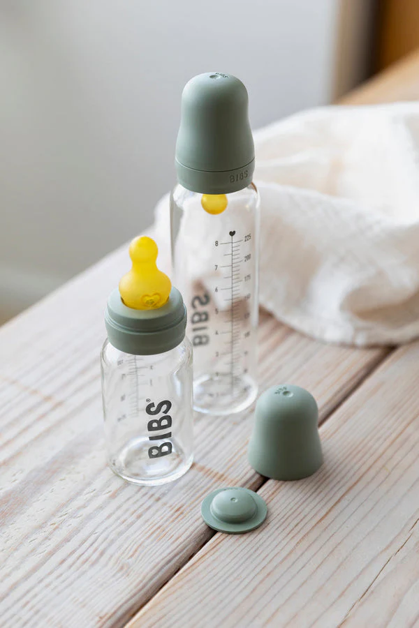 Glass Bottle Set 225ml - Sage - Image 2
