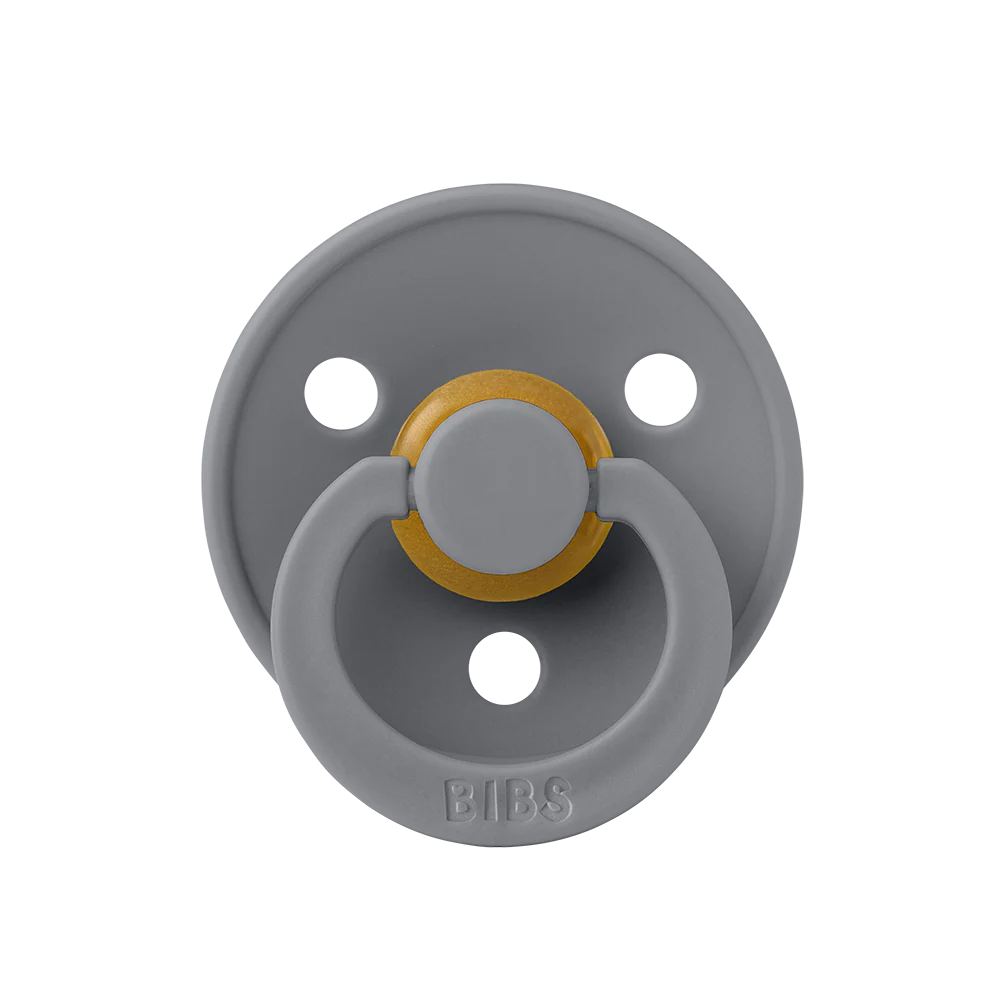 Pacifier 2 Pack - Round - Latex - Smoke - Image 3