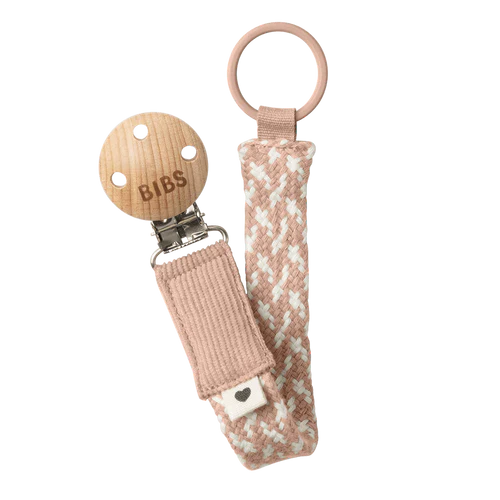 Pacifier Clip - Blush/Ivory