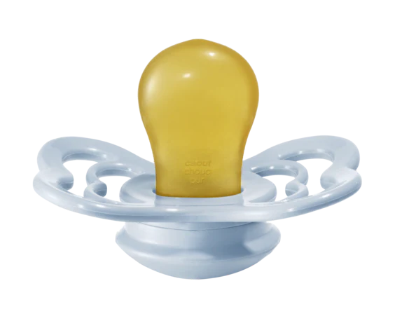 Supreme Latex Pacifier 2 Pack - Iron/Baby Blue - Image 6