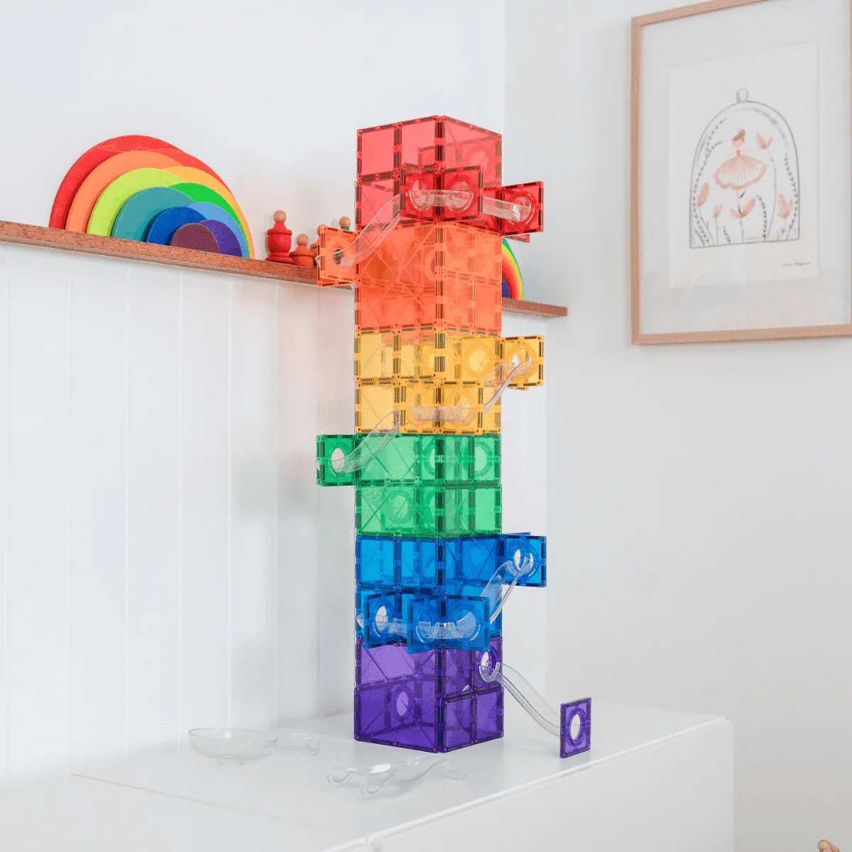 134 Piece Super Ball Run | Rainbow - Image 2