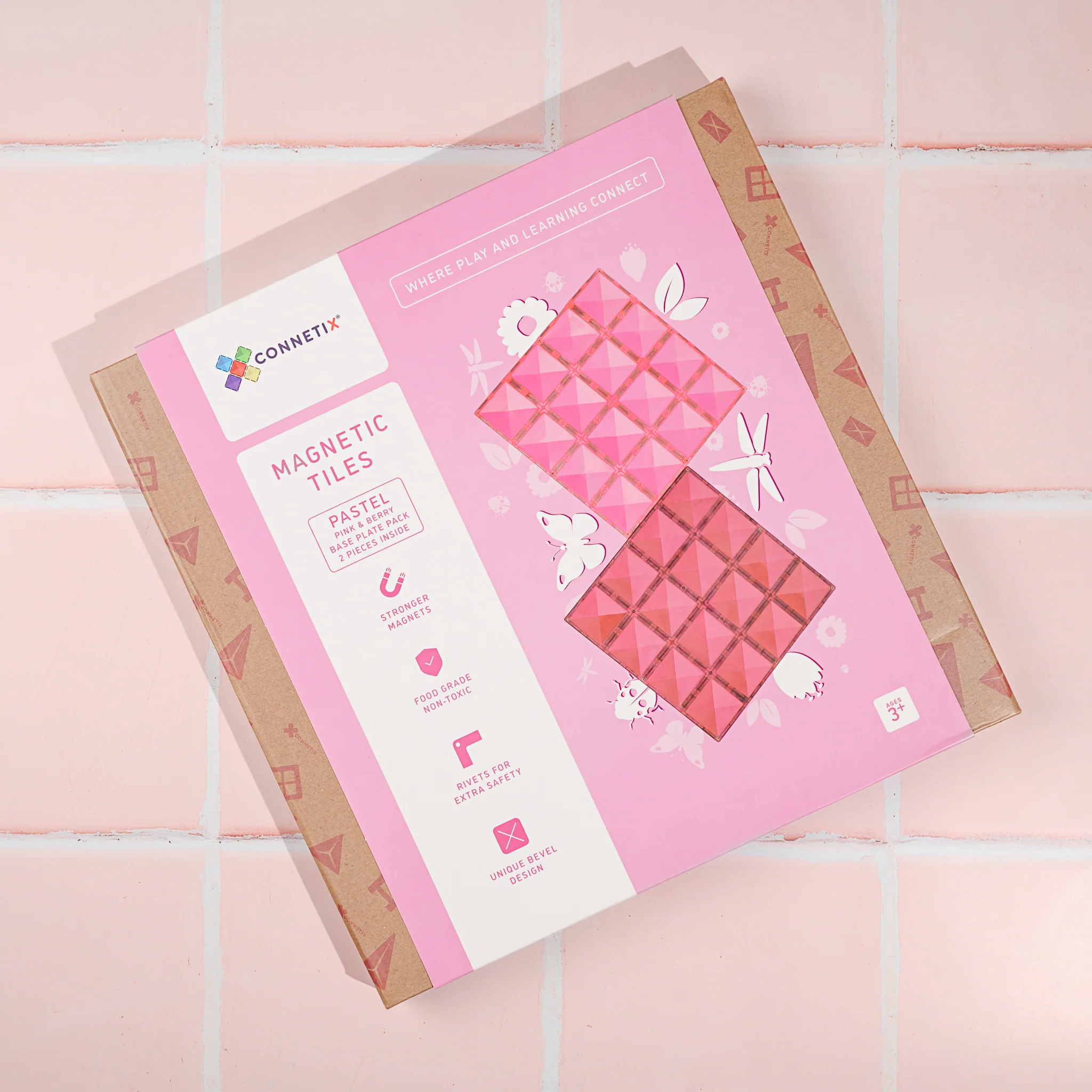 2 Piece Base Plate Set | Pink/Berry - Image 3