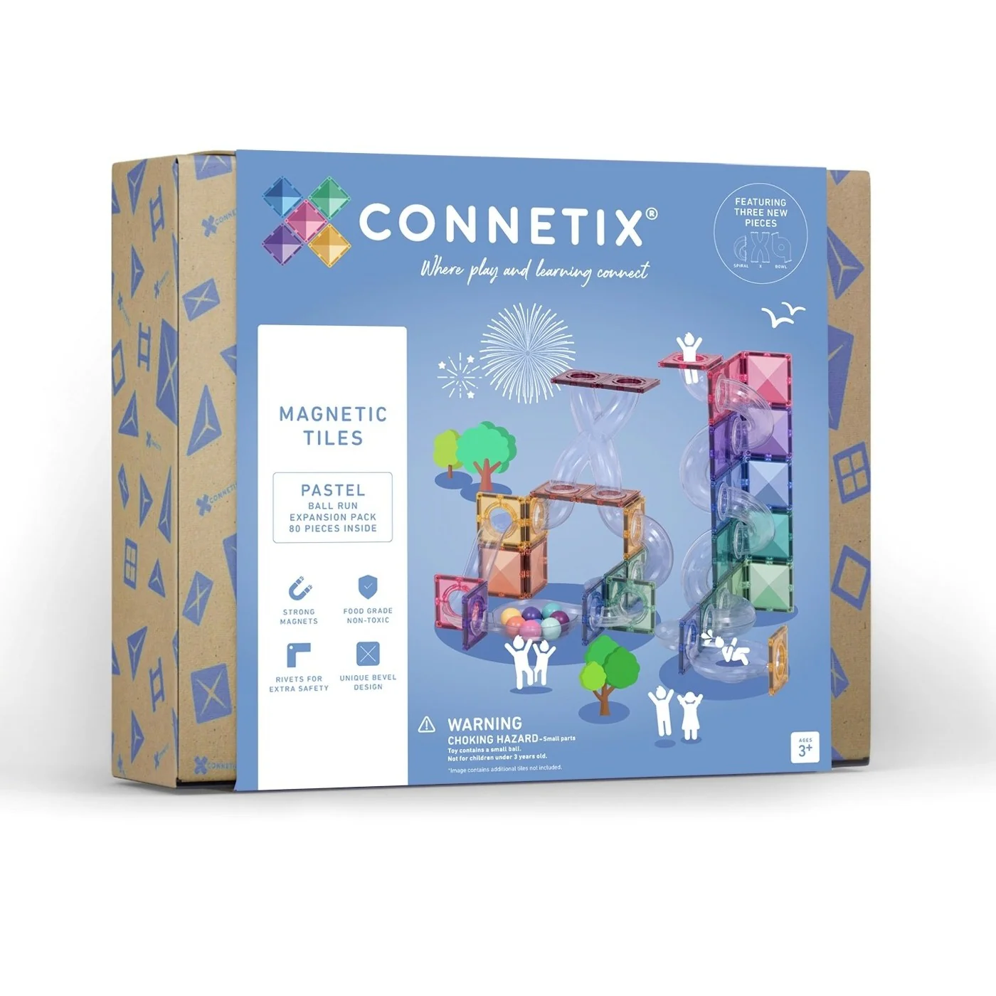 80 Piece Ball Run Expansion Pack | Pastel