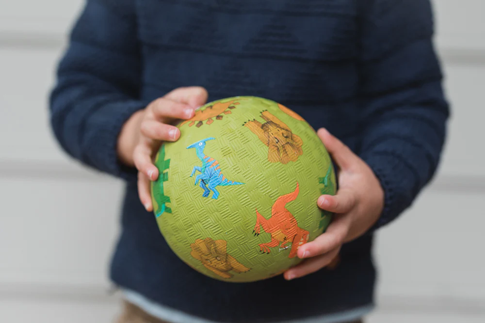 5 Inch Playground Ball - Dinosaurs Green - Image 2