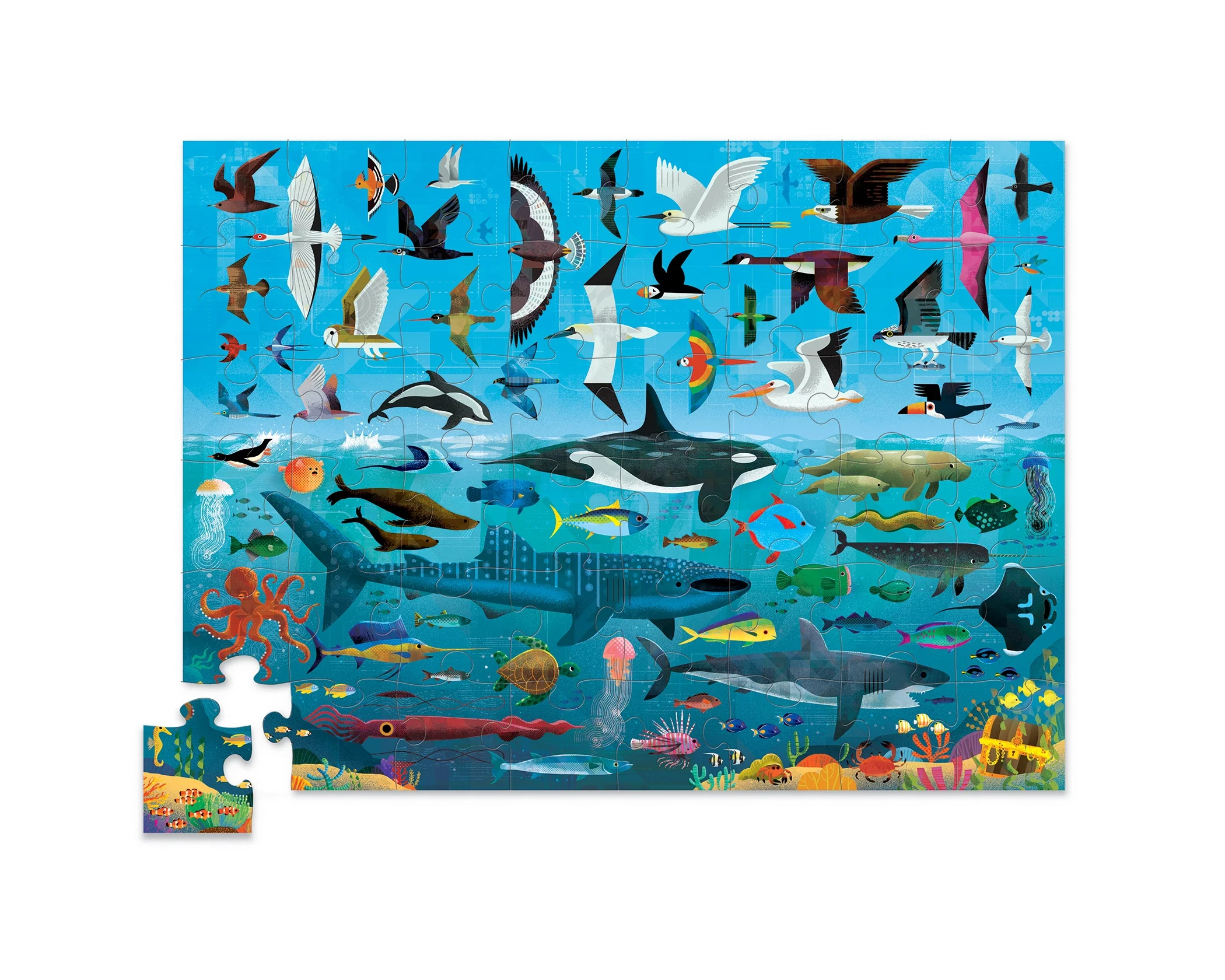 Above and Below Puzzle 48 Piece - Sea and Sky - Image 2