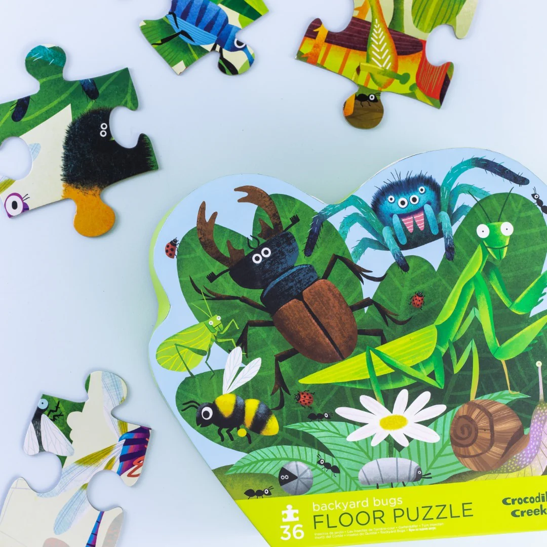 Classic Floor Puzzle 36 Piece - Backyard Bugs - Image 2