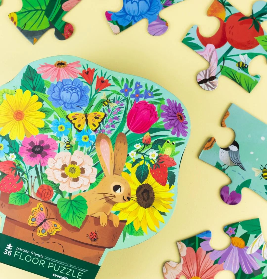 Classic Floor Puzzle 36 Piece - Garden Friends - Image 2