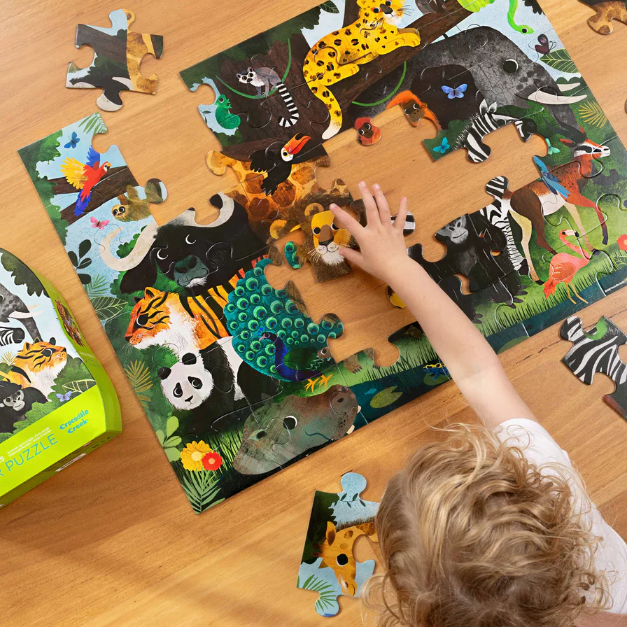 Classic Floor Puzzle 36 Piece - Jungle Friends - Image 4