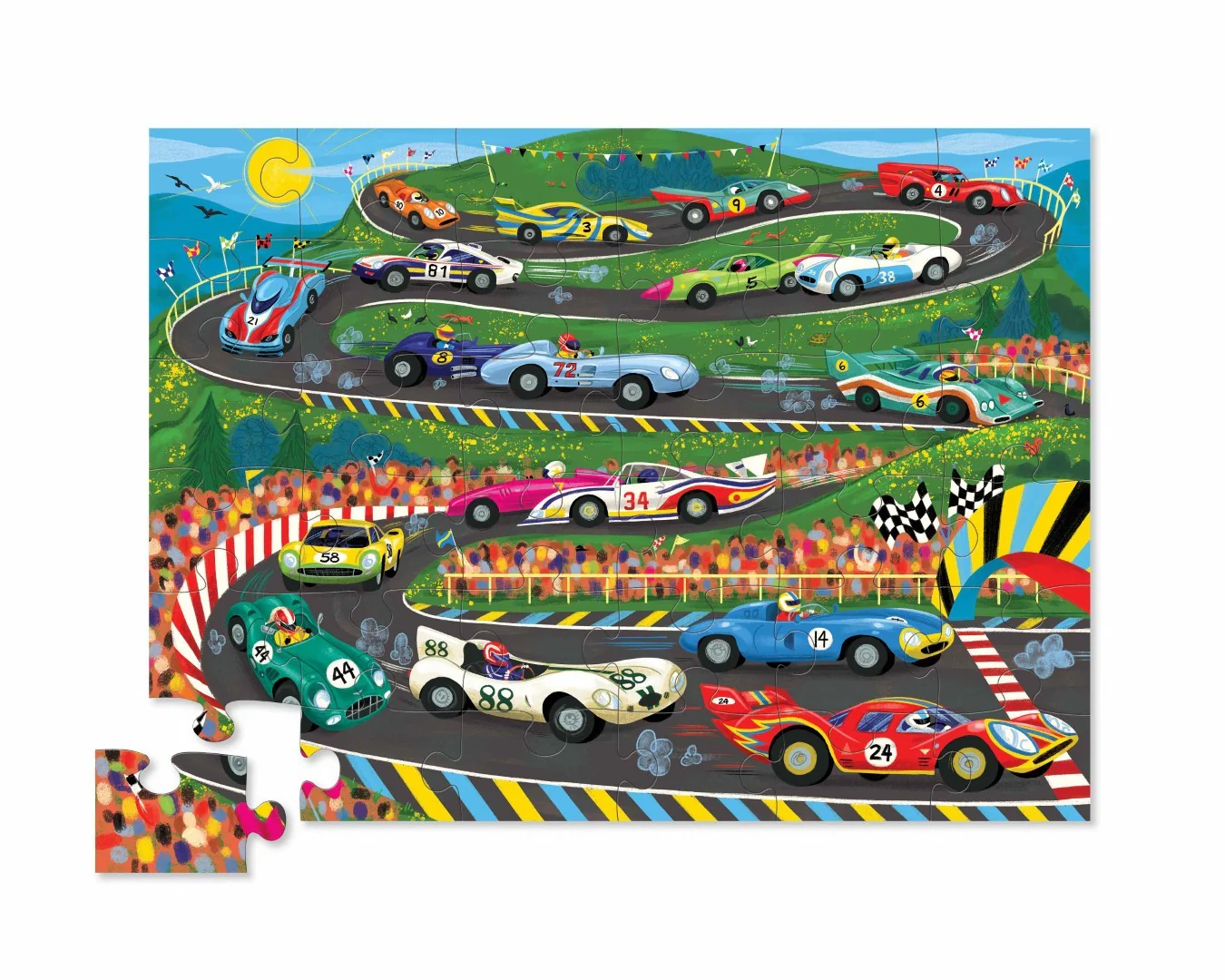 Classic Floor Puzzle 36 Piece - Race Day - Image 3