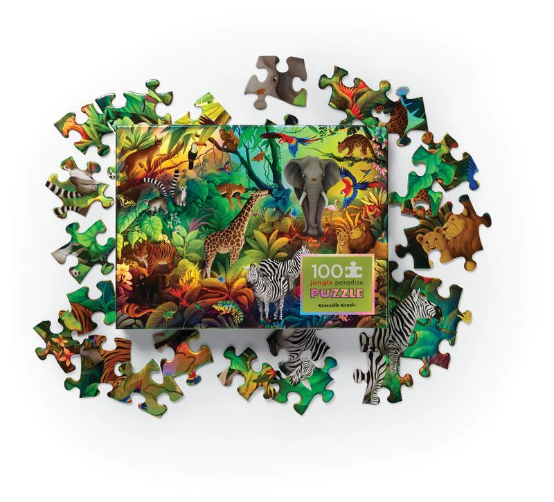 Holographic Puzzle 100 Piece - Jungle Paradise - Image 2