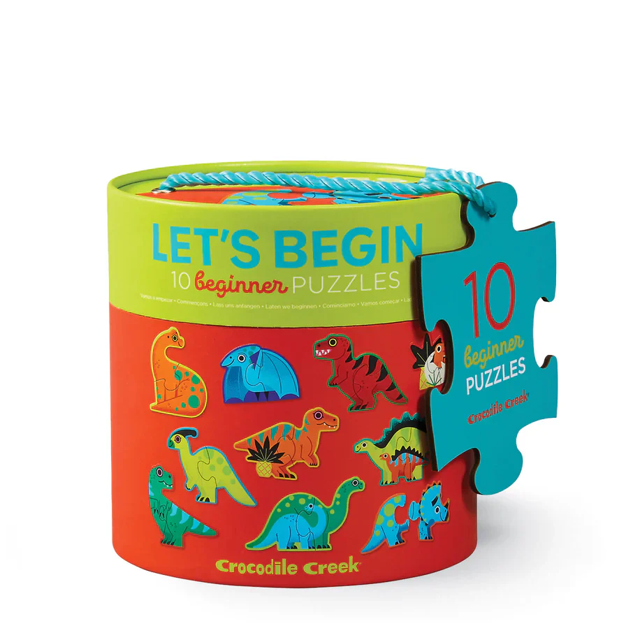 Lets Begin 2 Piece Puzzle - Dinosaur