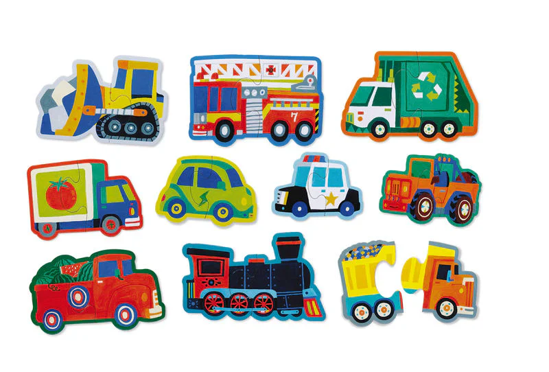 Lets Begin 2 Piece Puzzle - Vehicles - Image 4