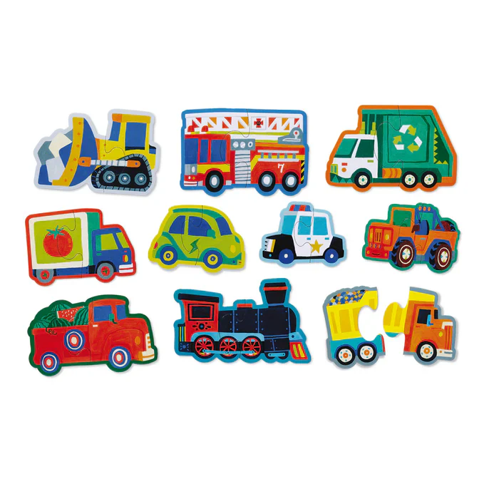 Lets Begin Puzzle 2 Piece - Vehicles Box - Image 6