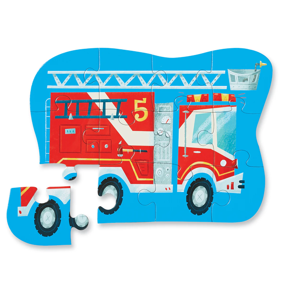 Mini Puzzle 12 Piece - Fire Truck - Image 2