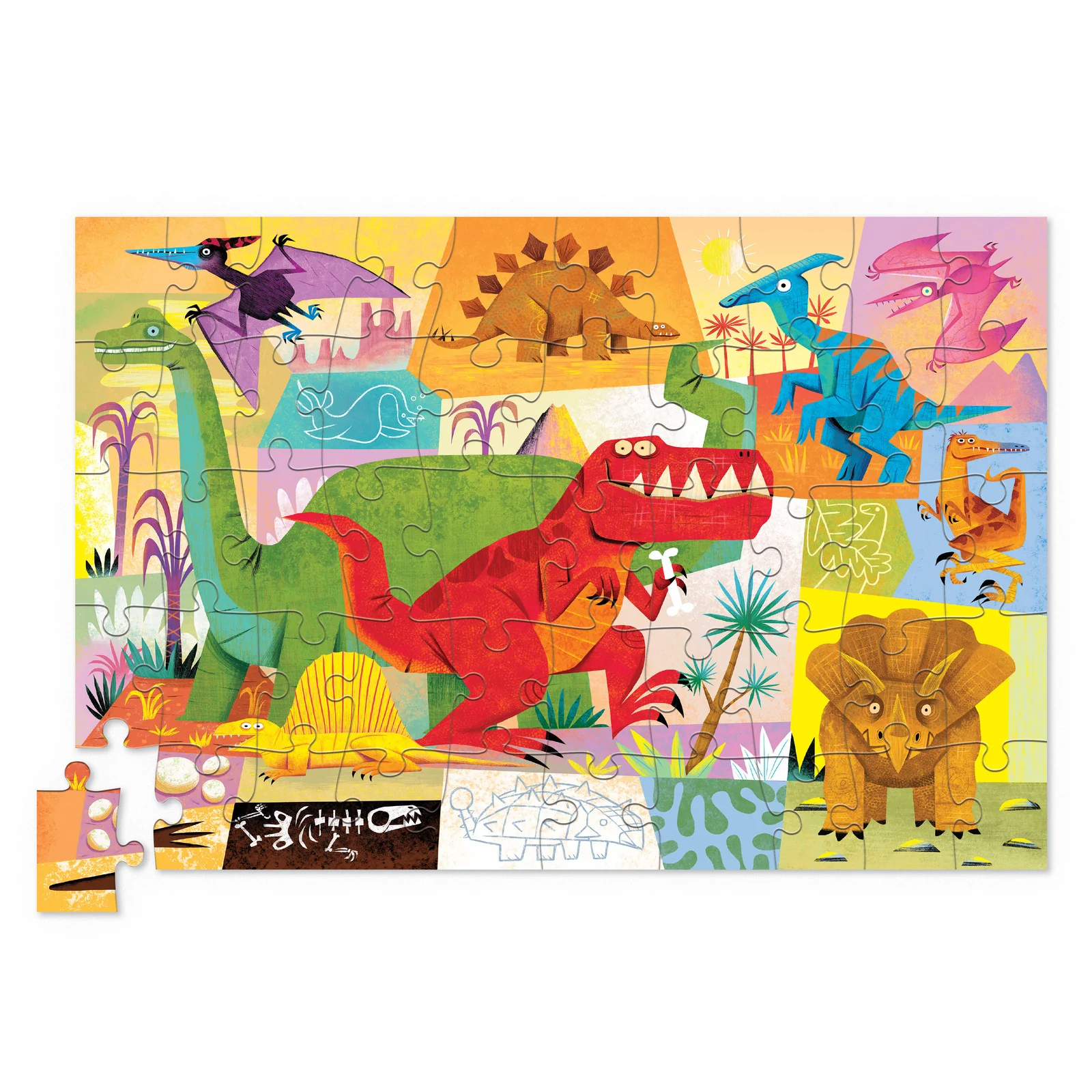 Mini Tin Puzzle 50 Piece - Dino World - Image 2