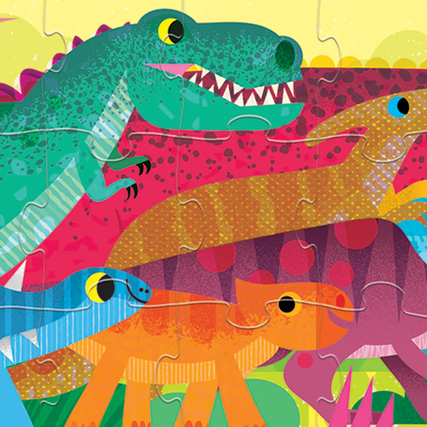 Super Duper Long Puzzle 60 Piece - Dino World - Image 2