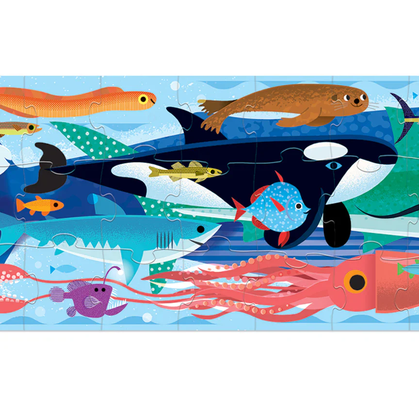 Super Duper Long Puzzle 60 Piece - Ocean - Image 4