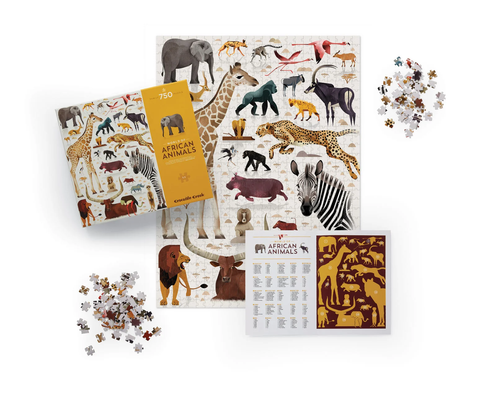 World of Puzzle 750 Piece - African Animals - Image 2