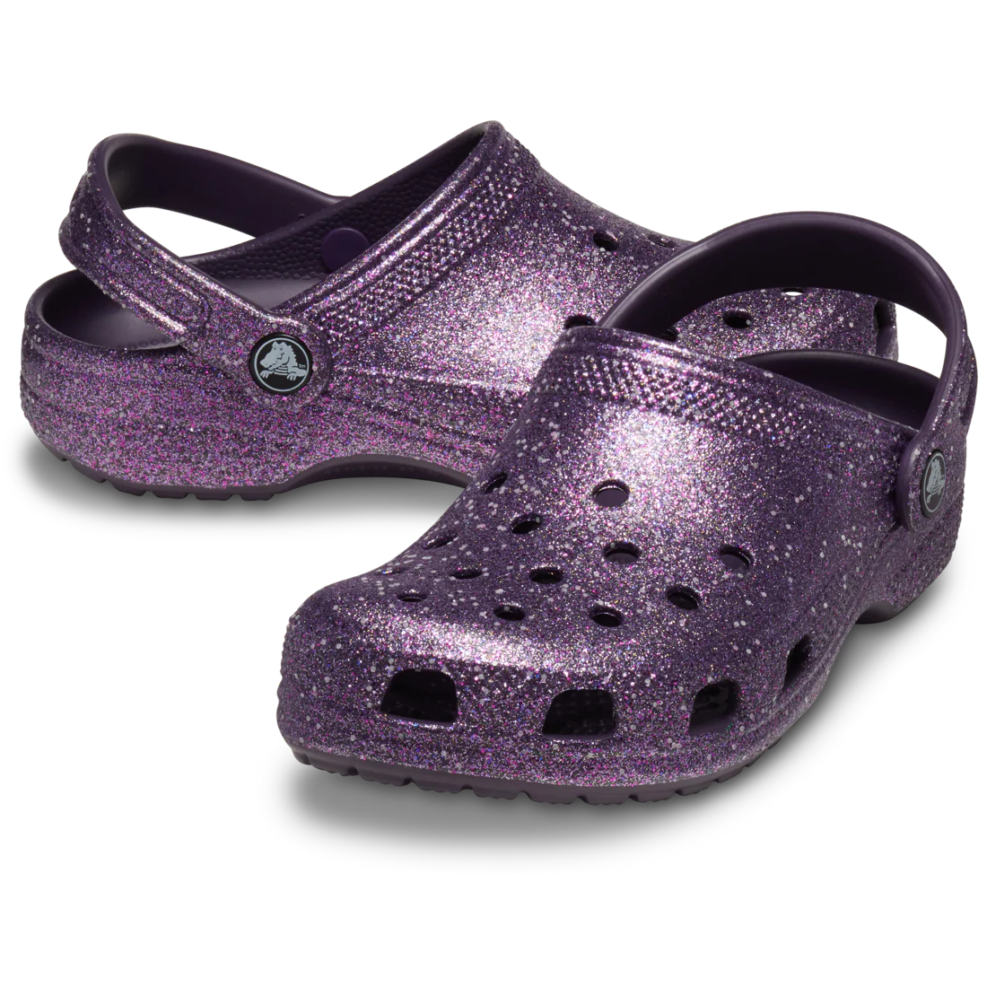 Crocs Classic Space Glitter Clog - Dark Iris - Image 2