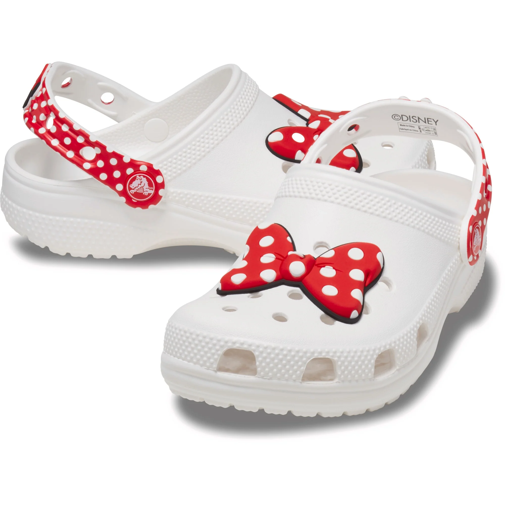 Crocs Disney Minnie Mouse Classic Clog - White/Red - Image 2