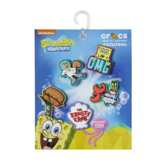 Jibbitz Charms - Spongebob 5pk