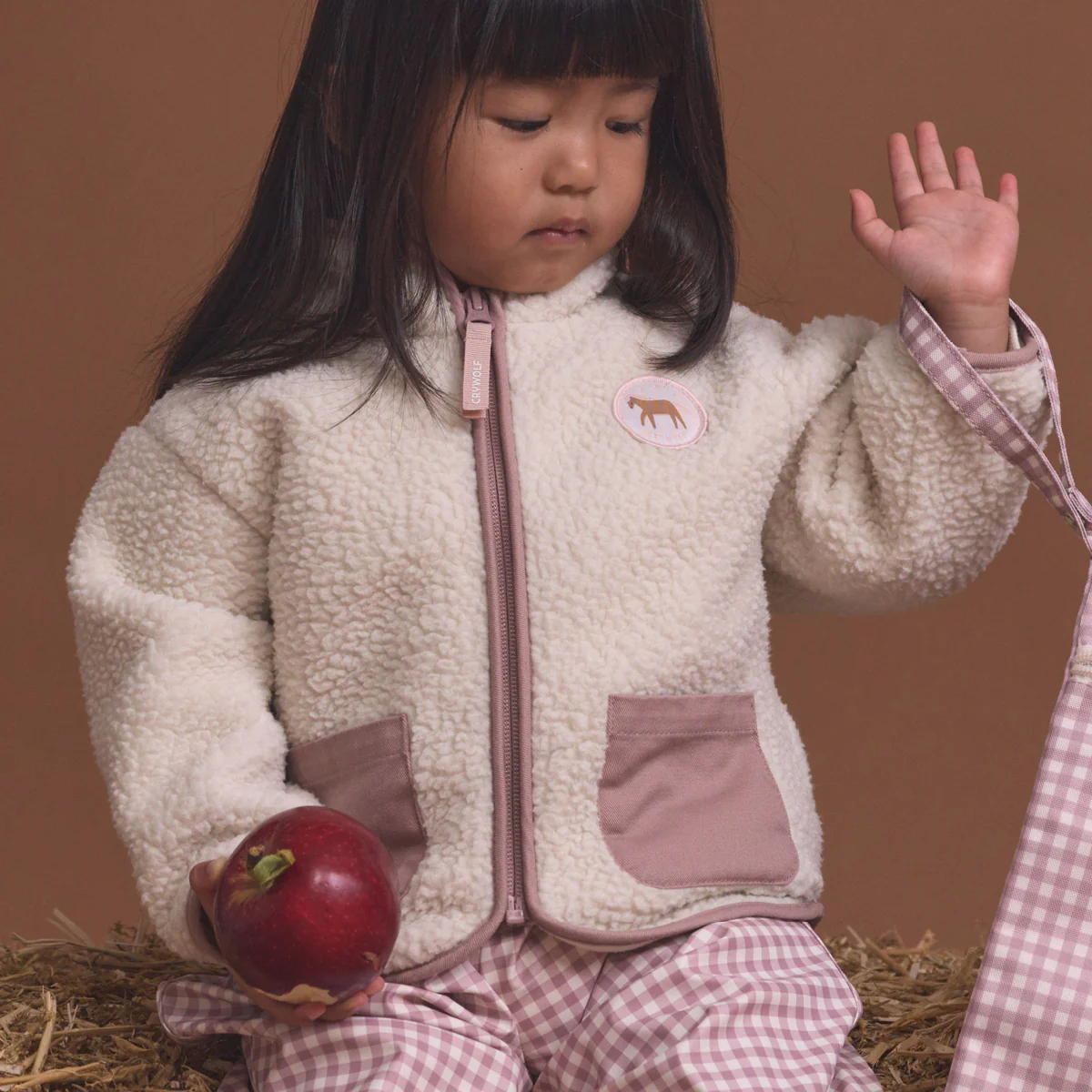 Baby Sherpa Jacket Powder - Image 2