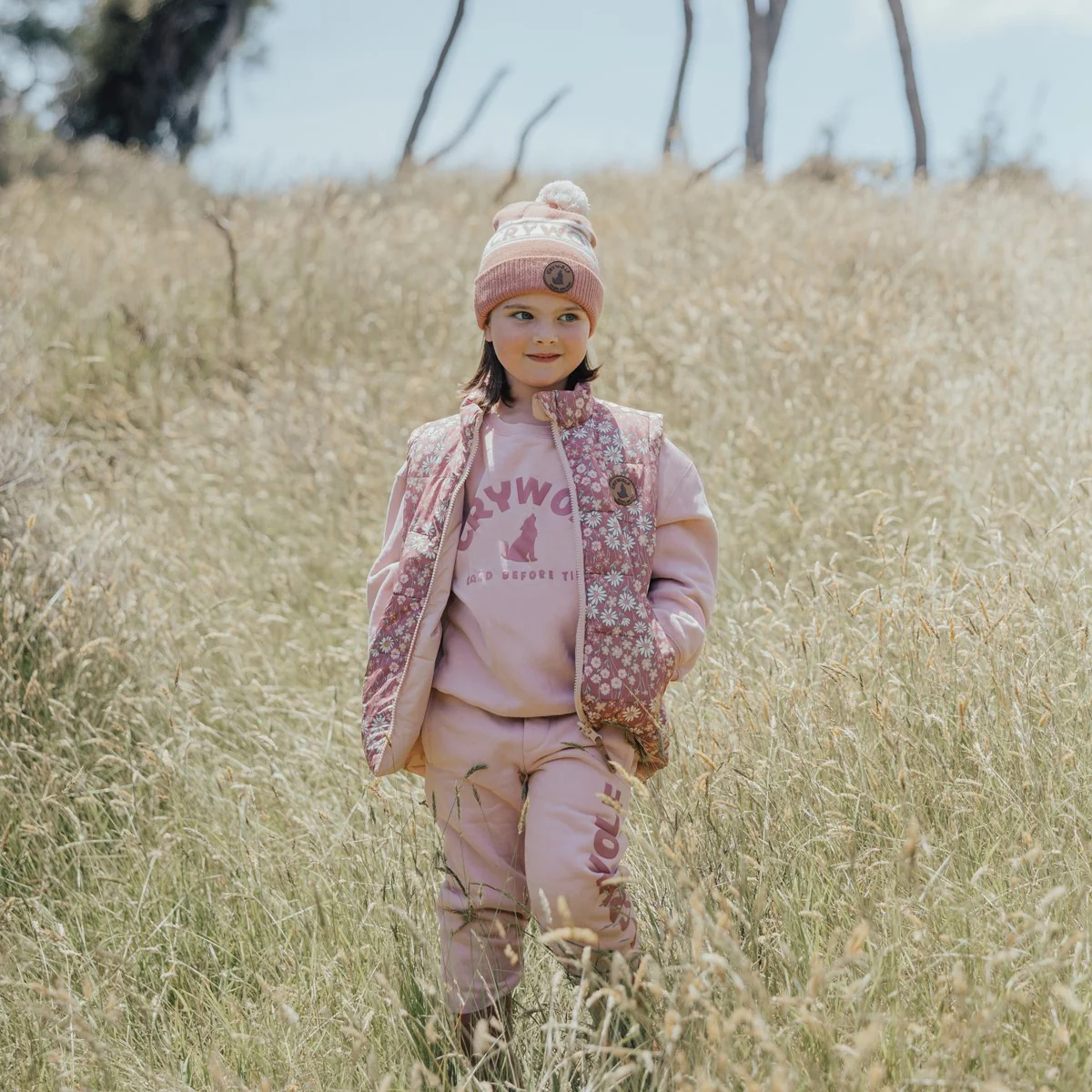 Crywolf Chill Track Pant - Blush - Image 2
