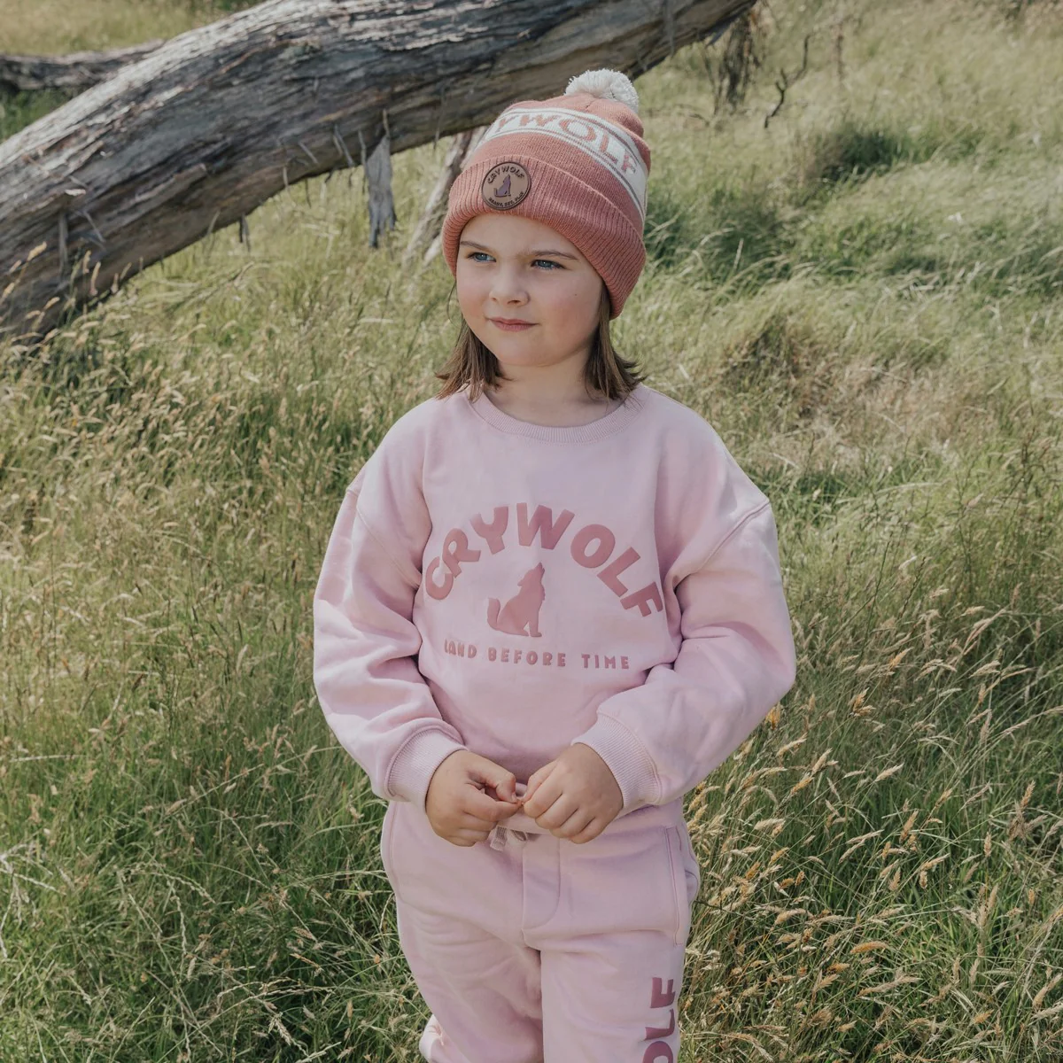 Crywolf Chill Track Pant - Blush - Image 4