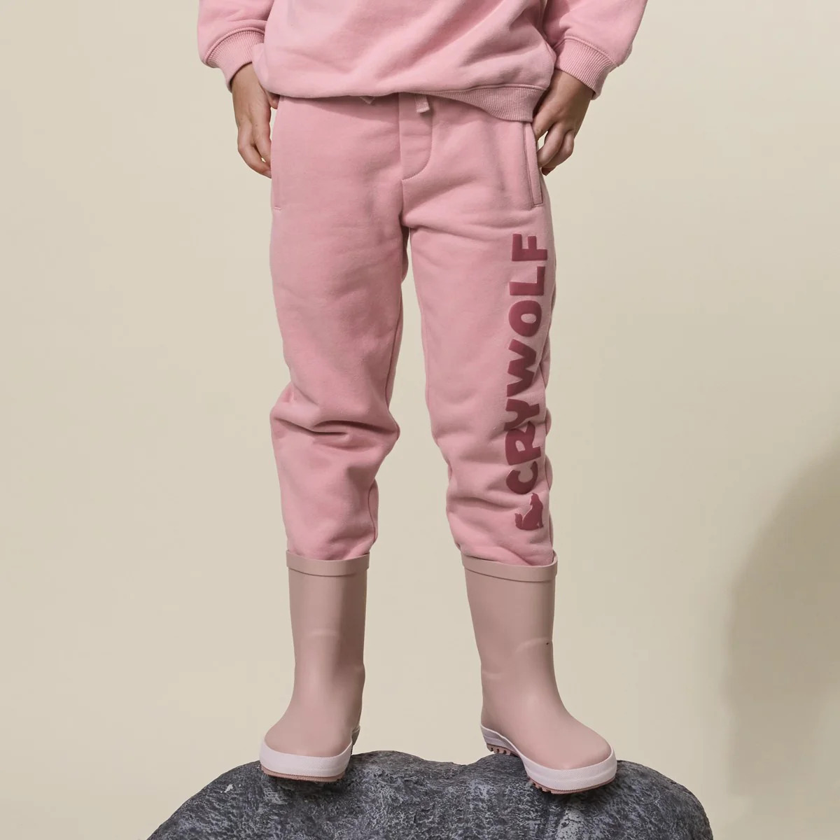 Crywolf Chill Track Pant - Blush - Image 5