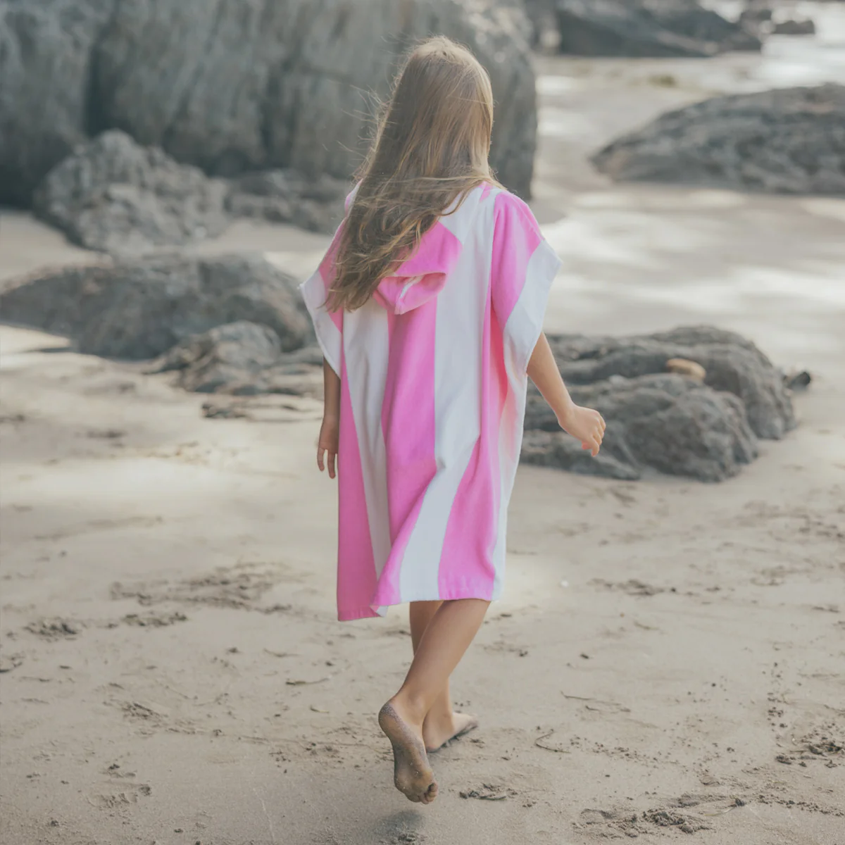 Hooded Towel - Candy Stripe - Image 3