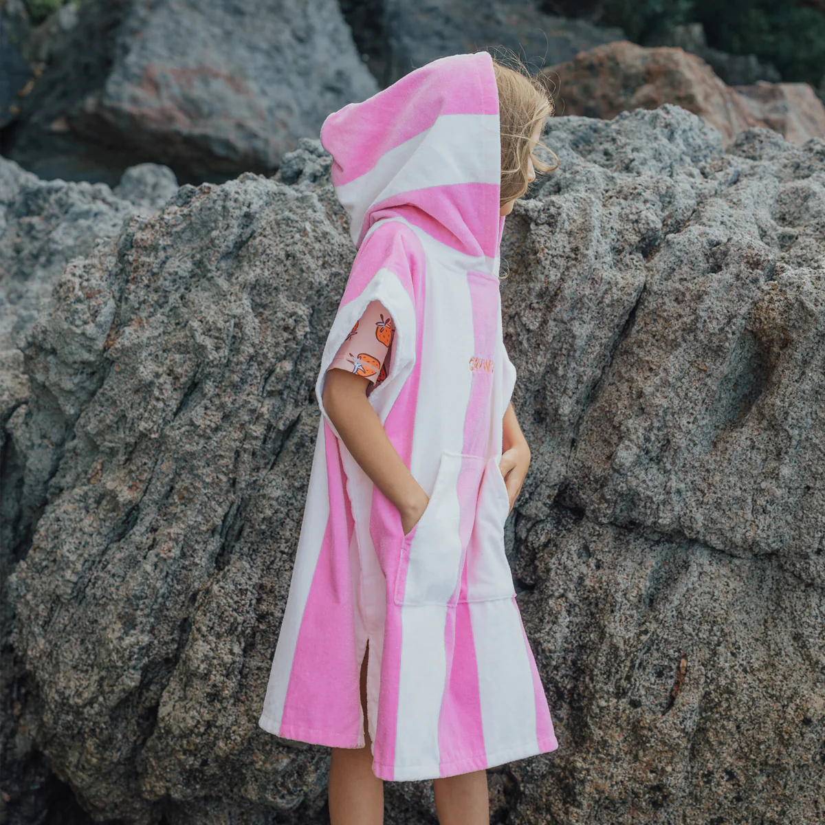 Hooded Towel - Candy Stripe - Image 4