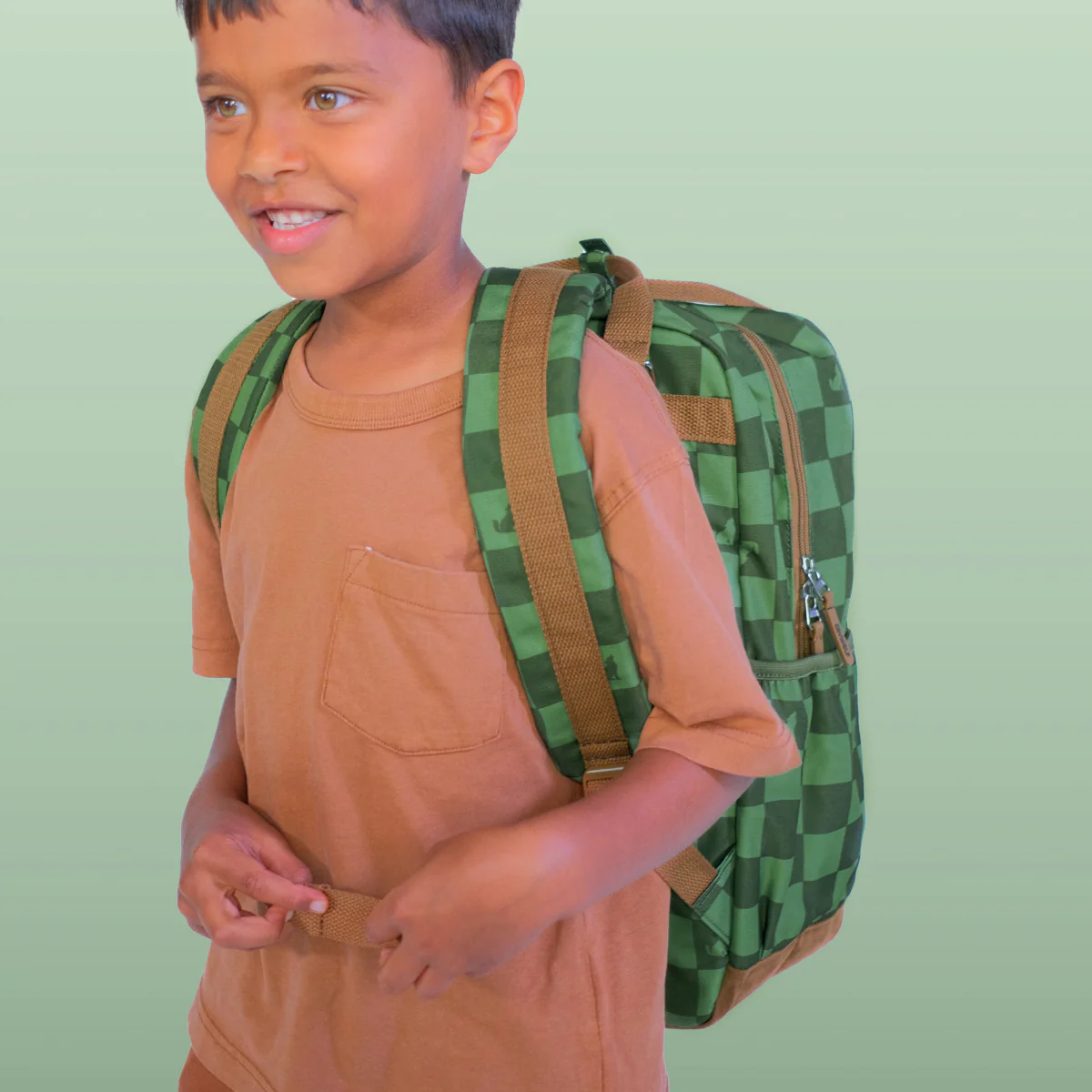 Knapsack Green Check - Image 4