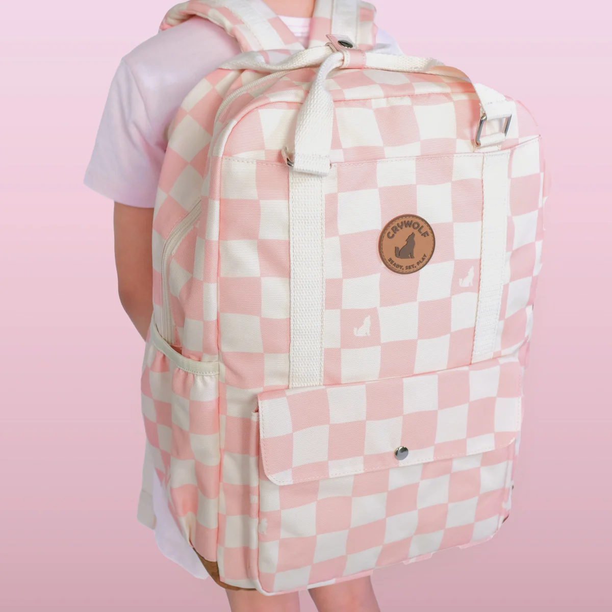 Knapsack Pink Check - Image 3