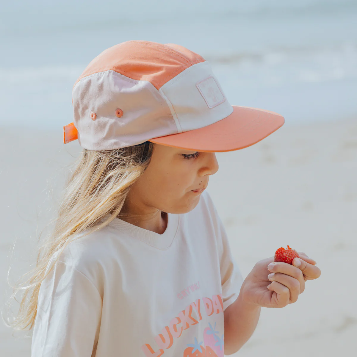 Lucky Cap - Coral Colourblock - Image 3