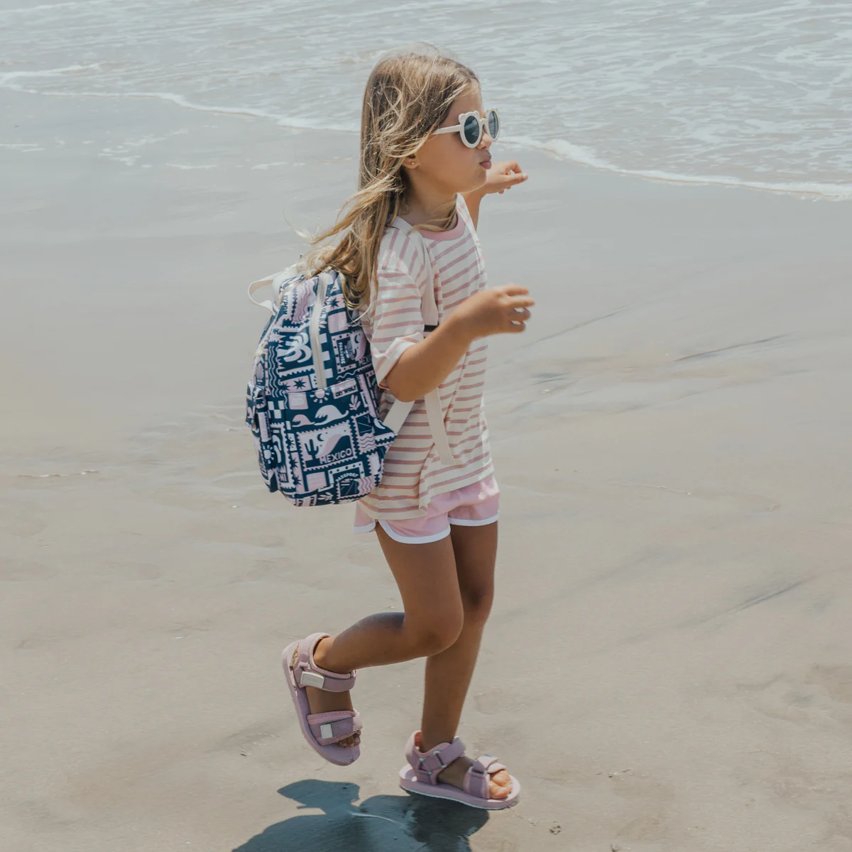 Crywolf Mini Backpack - Blush Postcards - Image 3