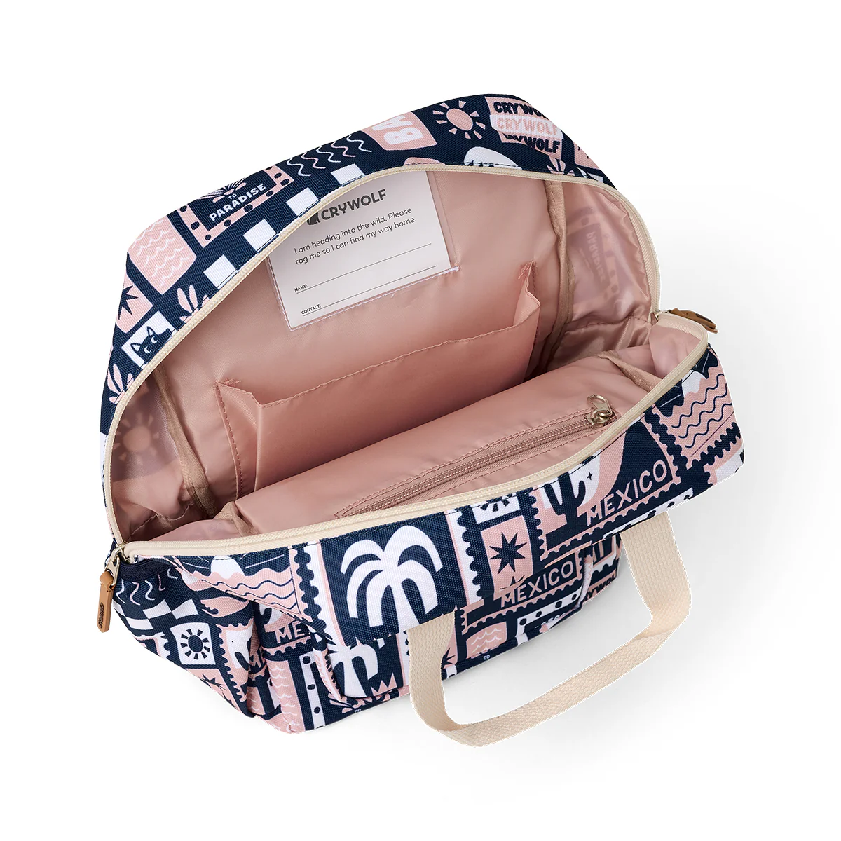 Crywolf Mini Backpack - Blush Postcards - Image 5