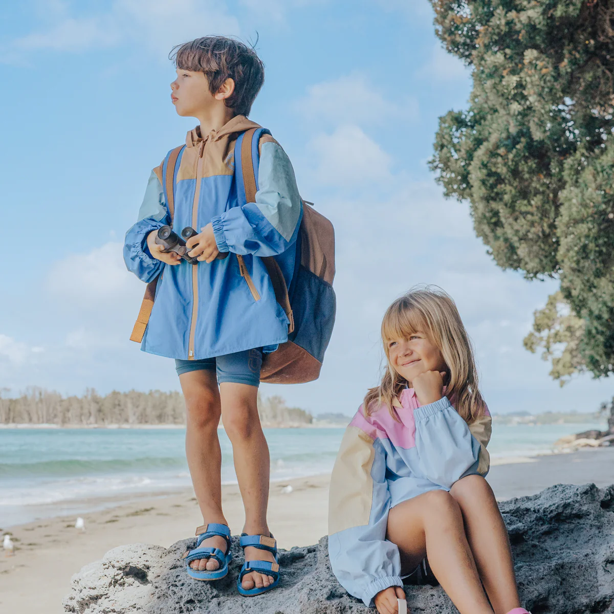 Packable Jacket - Ocean Colourblock - Image 7