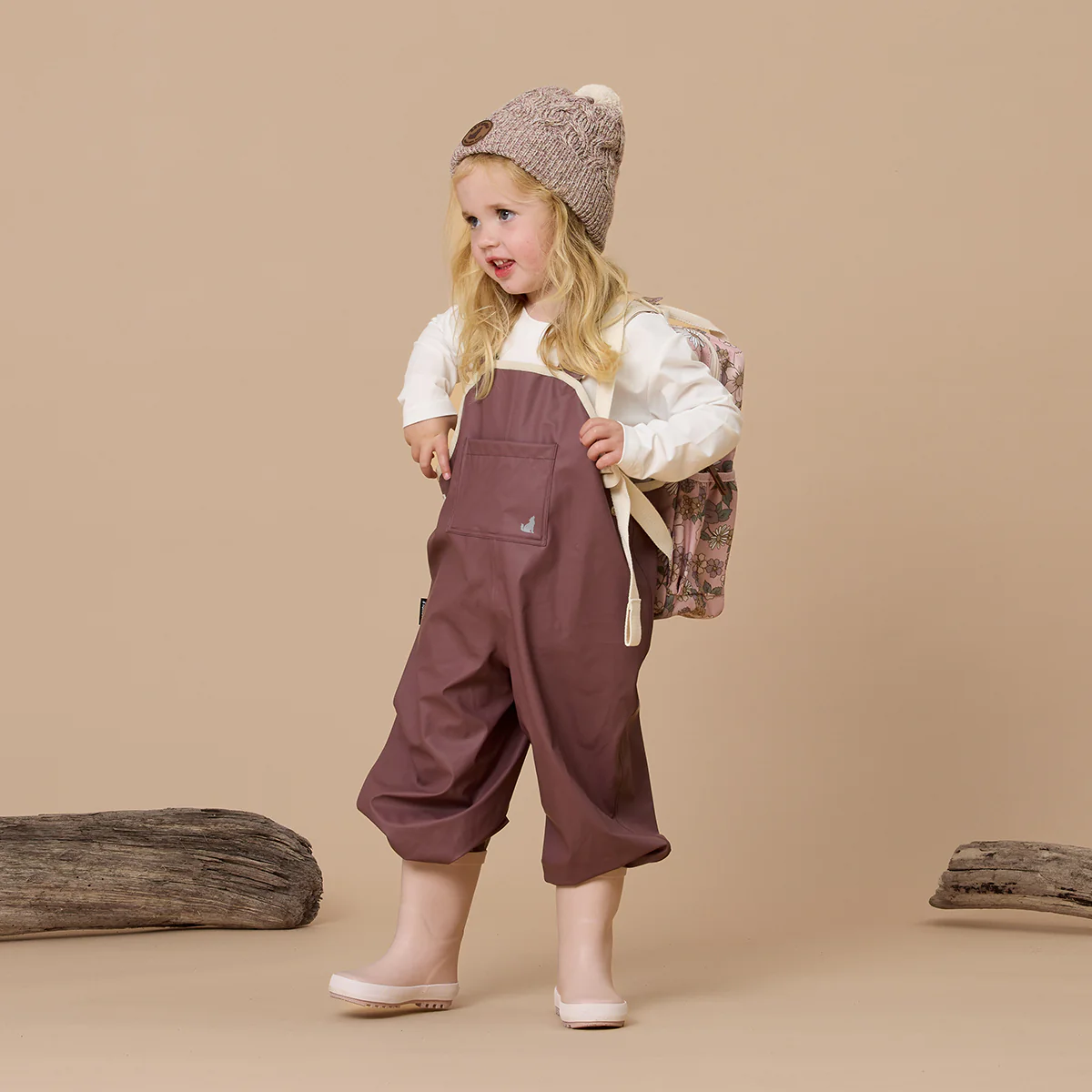 Rain Overalls - Mauve - Image 3
