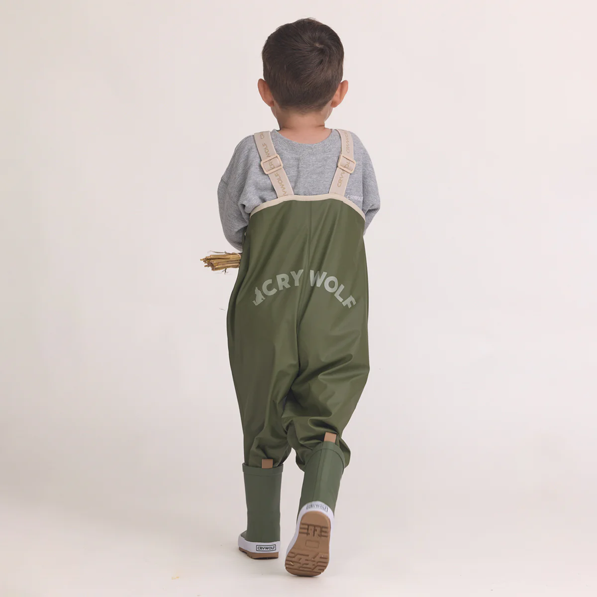 Rain Overalls Olive - Image 8