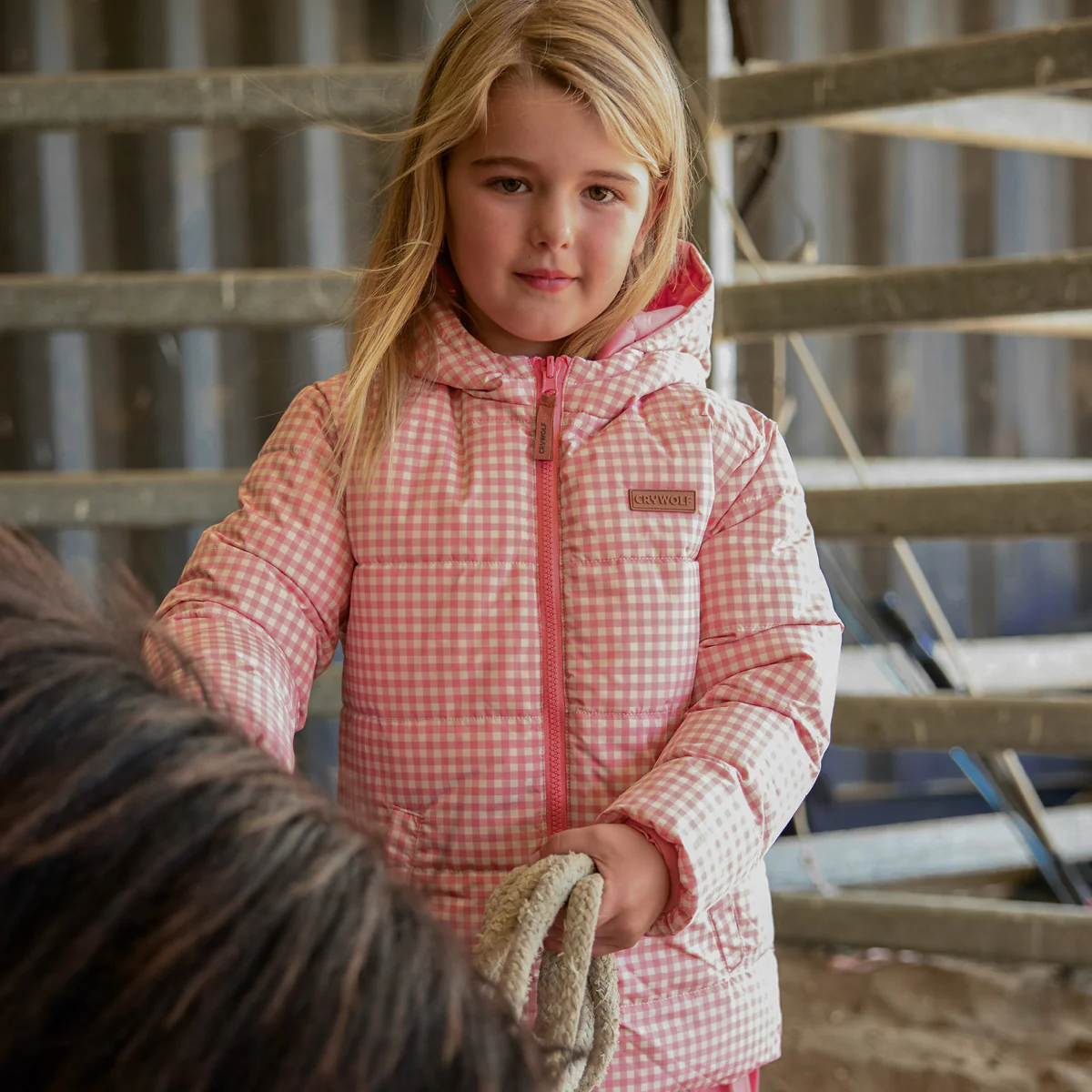 Reversible Eco-Puffer Rose Gingham - Image 2