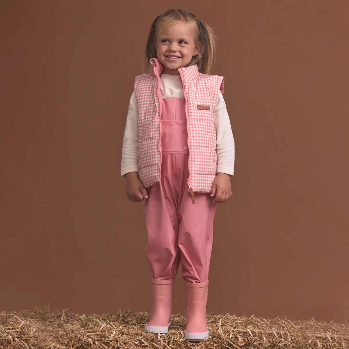Reversible Eco-Vest Rose Gingham - Image 4