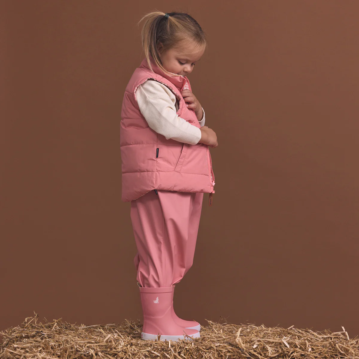 Reversible Eco-Vest Rose Gingham - Image 6