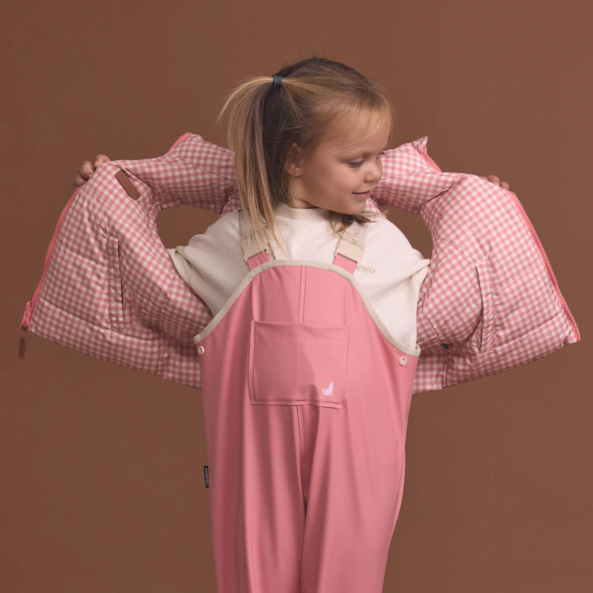 Reversible Eco-Vest Rose Gingham - Image 7