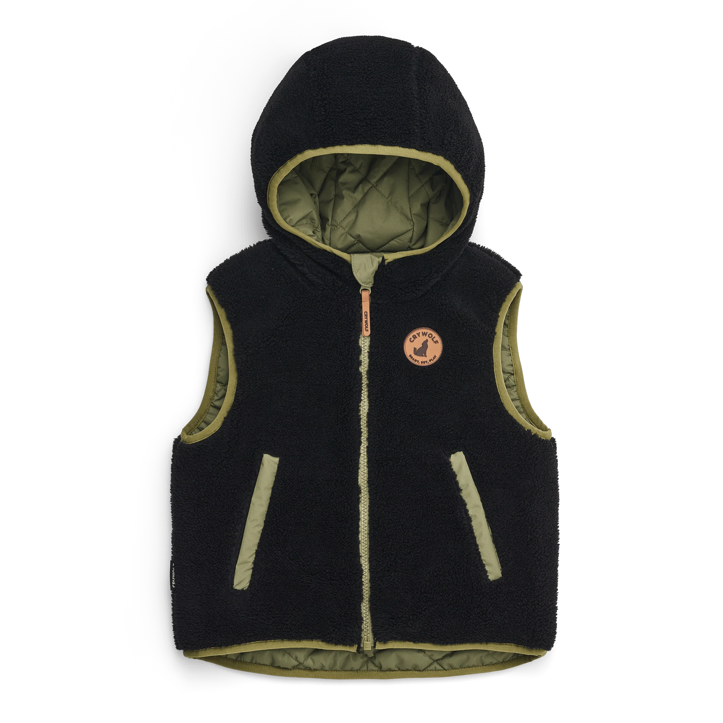 Reversible Yeti Vest - Fern/Black - Image 7