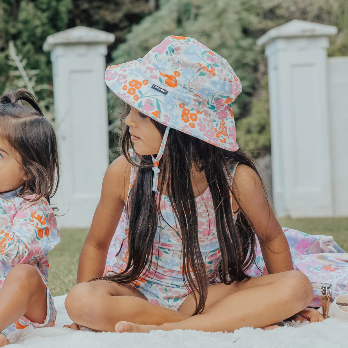 Swim Bucket Hat - Berry Garden - Image 3