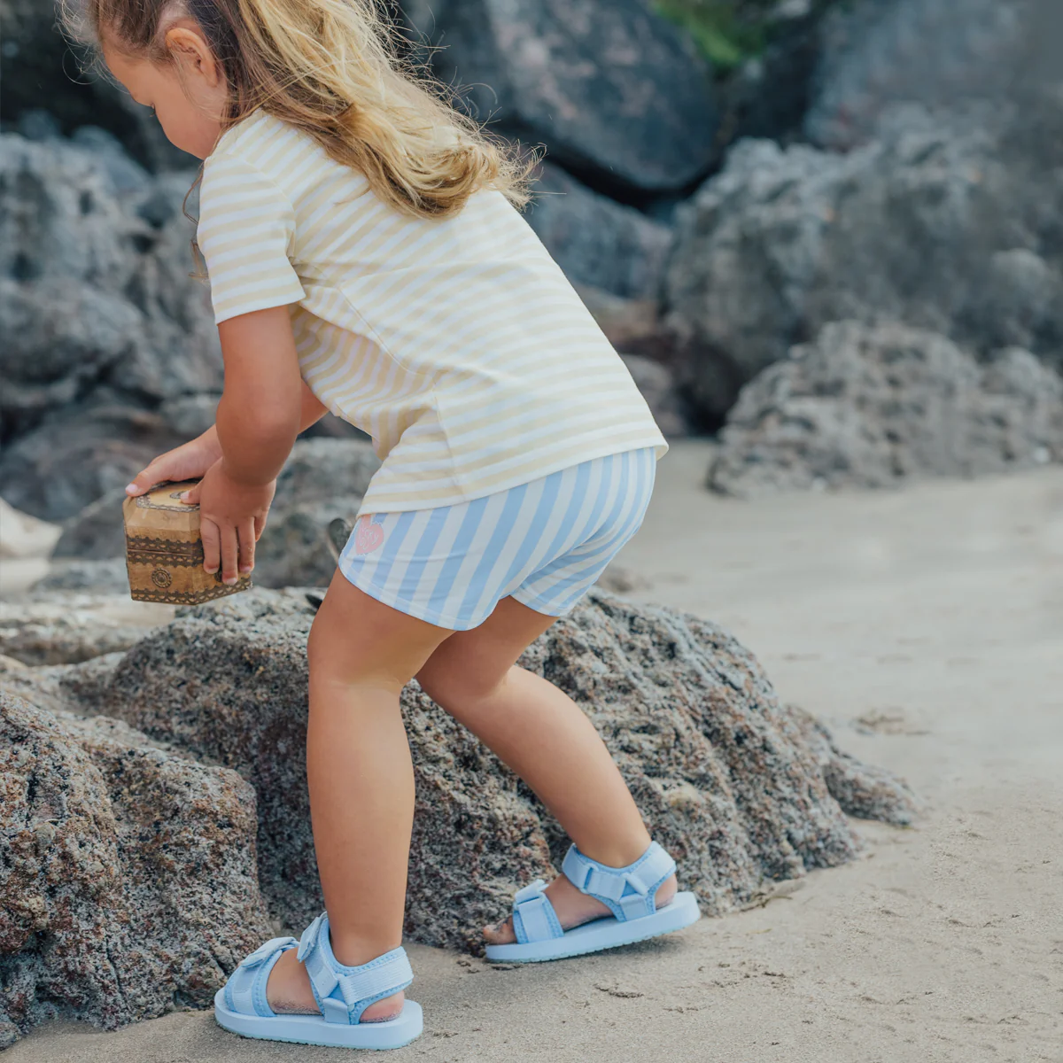 Swim Short - Sky Blue Stripe - Image 4